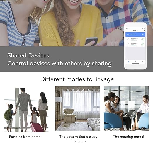 10A WiFi Smart Socket and Receptacle Compatible with Google Home - 3 Hole Mini Smart Plug with Timer and Schedule Function - PC ABS Fireproof Material with Overload and Protection