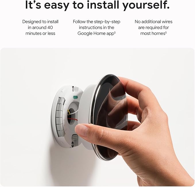 Google Nest Learning Thermostat (4th gen) + Nest Temperature Sensor (2nd gen) - Silver
