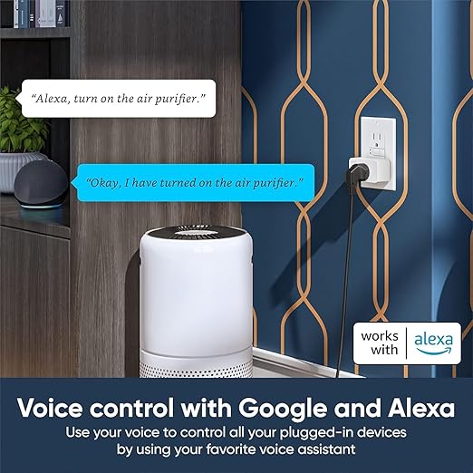Smart Plug by Wyze Lifestyle, 2.4GHz Smart Home Wi-Fi Plug Outlet Compatible with Alexa, Google Assistant, IFTTT, 15 A, Remote Control, No Hub Required, 2-Pack, Certified for Humans