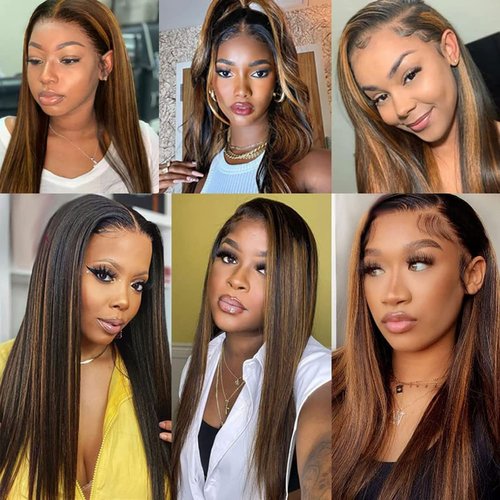 Condescension Human Hair Bundles 16 18 20 Inch Chocolate Brown P4/30 Straight Bundles Human Hair 100% Unprocessed Soft Sewn In Hair with Double Weft for Black Women
