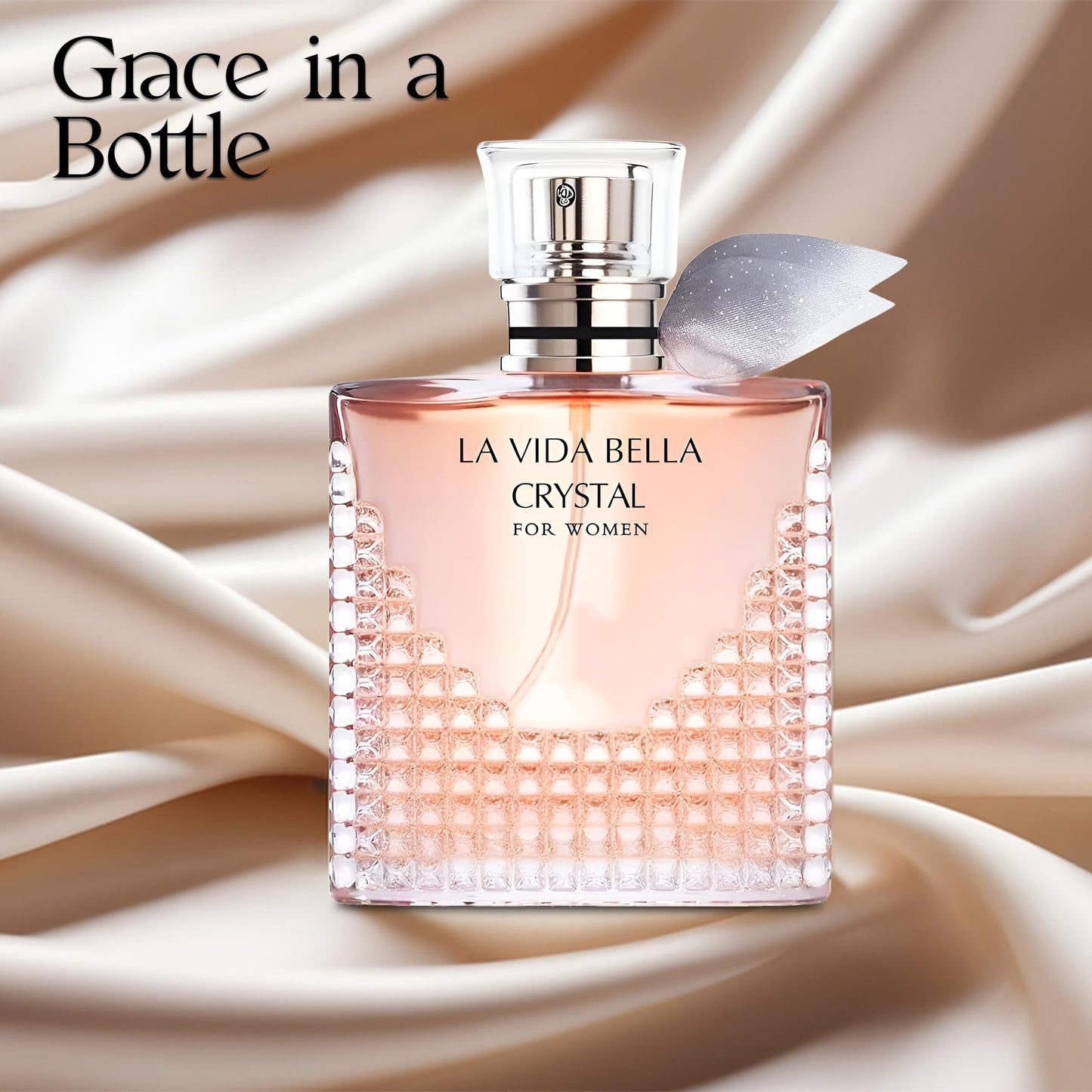 A CENTER 4PCS Perfume Set for Women - Floral Fragrance Gift Set with Vanilla,Sweet Fruity Eau De Parfume| 3.4 Fl Oz Each(La Vida Bella,La Vida Bella Crystal,La Vida Bella Ext,Valentine Milano)