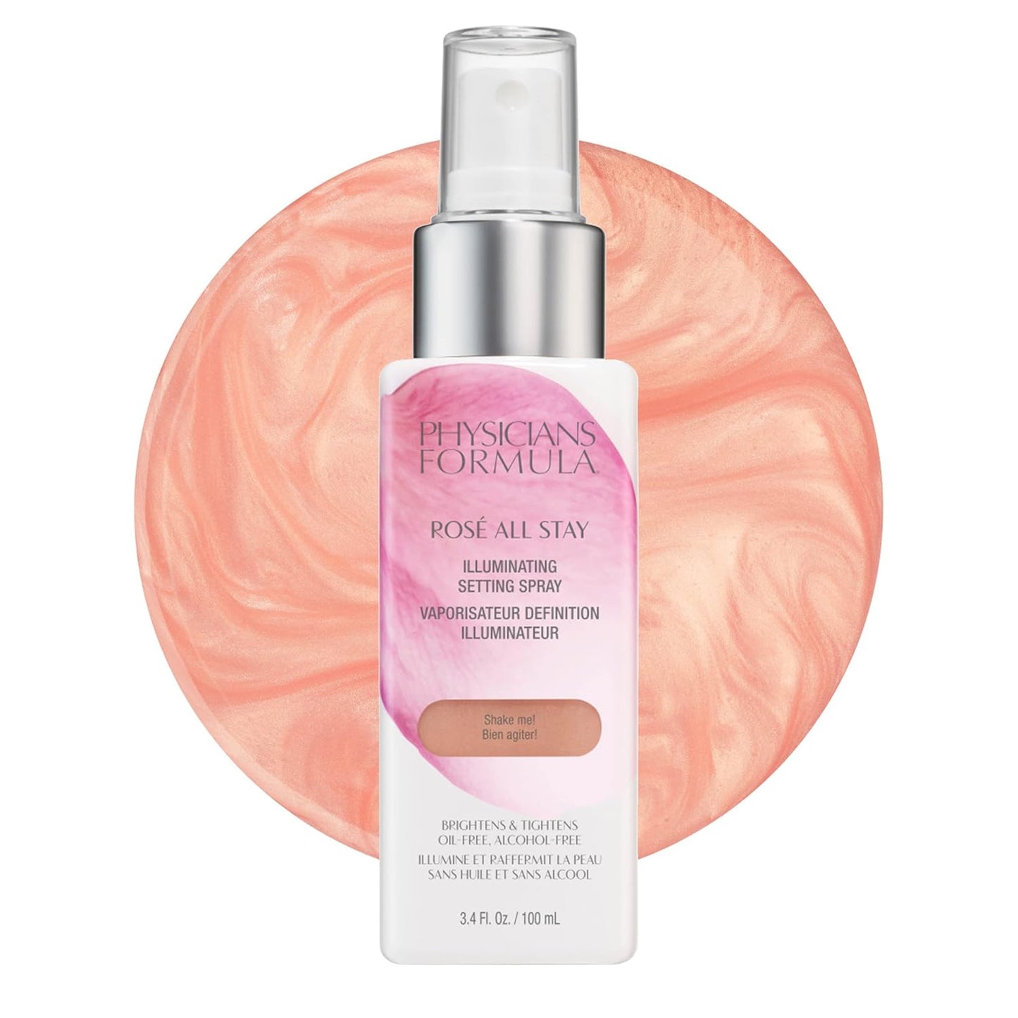Physicians Formula RosÃ© All Stay Illuminating Setting Spray For Makeup, Oil-Free, Alcohol-Free, Antioxidants | Dermatologist Tested, Clinicially Tested