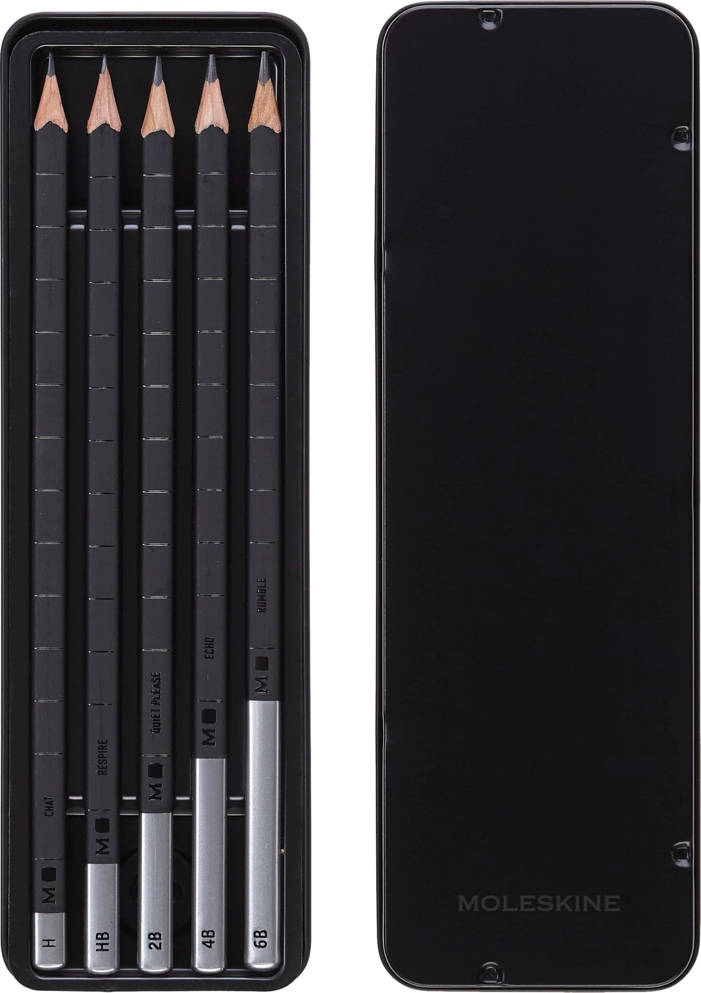 Moleskine Drawing Pencil Set, Graphite, 5 Pieces