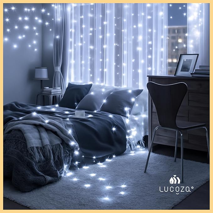 33 FT 100 LED Fairy Lights USB Battery Operated Clear Wire with Remote Control, 8 Modes String Lights with Timer Starry Twinkle Lights for Indoor Bedroom Party Christmas, Cold White