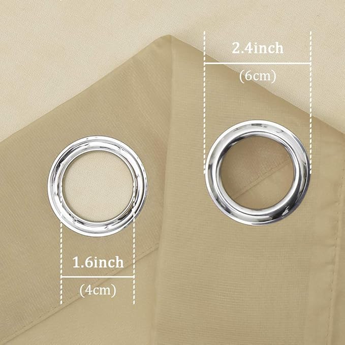 KEQIAOSUOCAI Taupe Sheer Curtains 84 inch Length - Sheer Home Decoration Window Coverings for Loft Narrow Window (54 Wide x 84-inch Long,2 Pack)