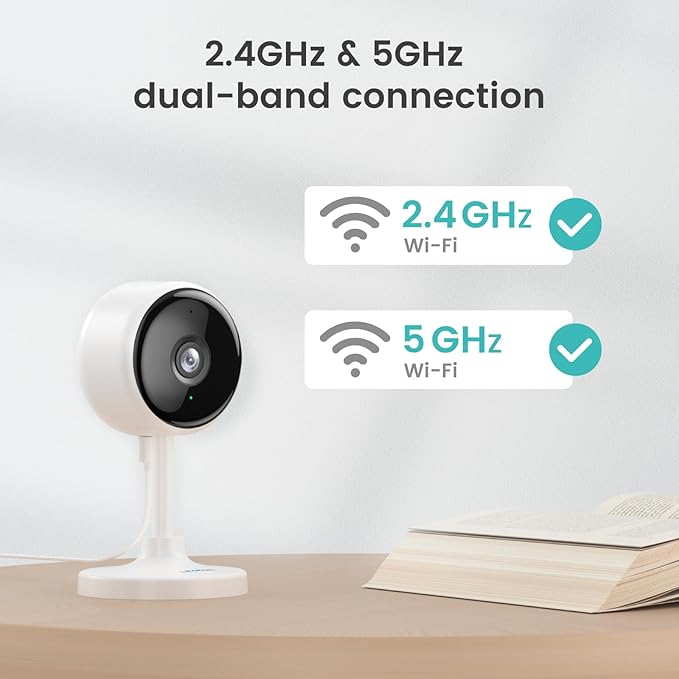 litokam Indoor Cameras for Home Security with Night Vision, Pet Camera with Phone App, WiFi Home Security Camara, Baby Monitor Compatible with Alexa, Motion Detection, 2-Way Audio, 4 Pack, 4MP
