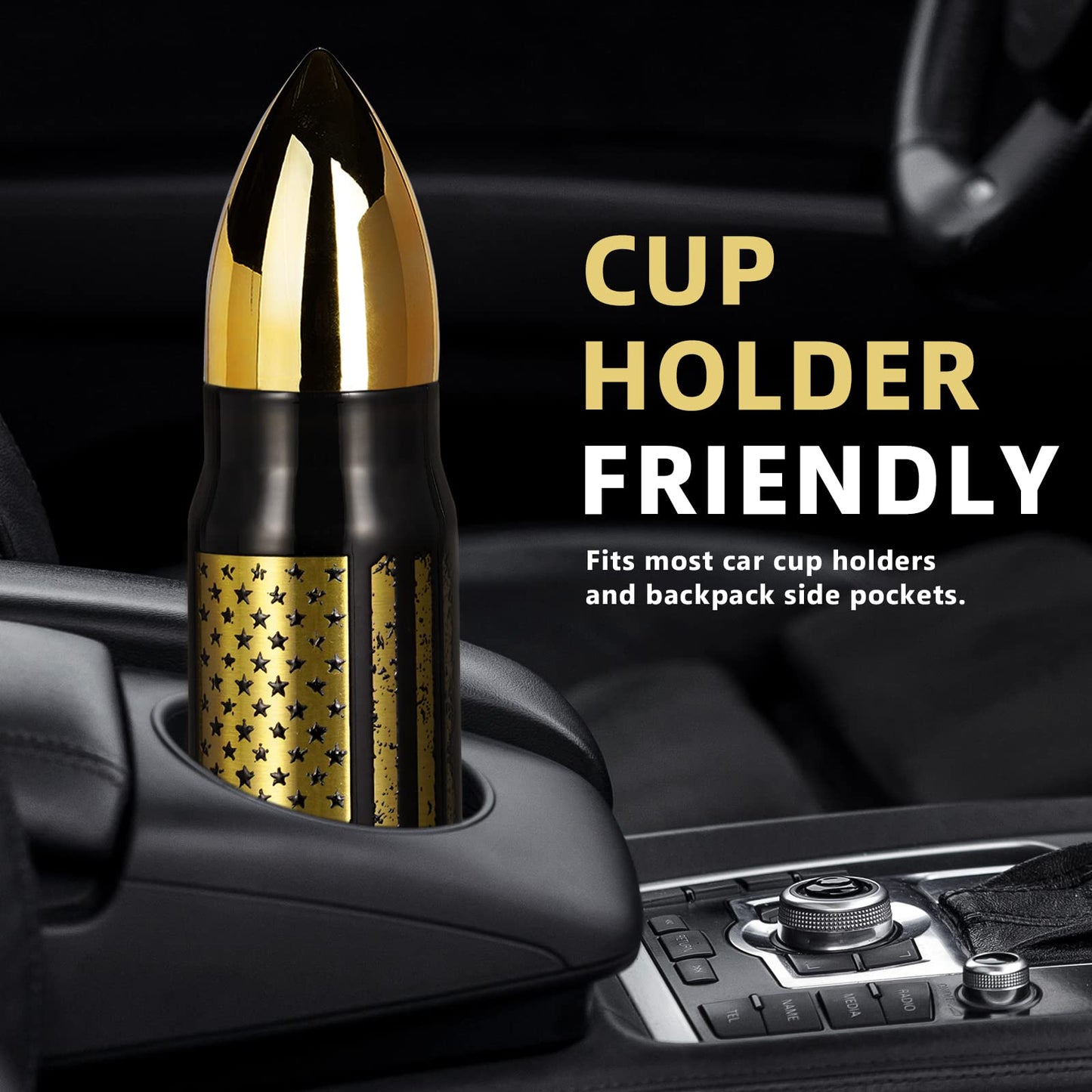 17oz Cool Tumbler Stainless Steel Gifts for Men Him Husband Dad - Unique Shaped Mans Coffee Mug - Fishing Hunting Camping Christmas Anniversary Birthday Gifts for Men Husband Him Teen Boyfriend Women