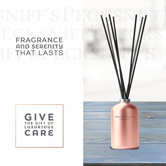 Pecksniff's Jewel 100 ml/3.38 Fl Oz Diffuser Set, Bronzed Pearl | Captivating Sweet Florals and Refreshing Green Notes | Elegant Home and Office Decor