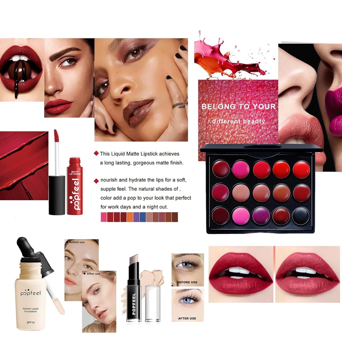 Makeup Kit for Women Full Kit, 26PCS Multi-Purpose Makeup Kit All-in-One Makeup Gift Set Makeup Essential Starter Kit, Compact and Lightweight Design for Girls, Women