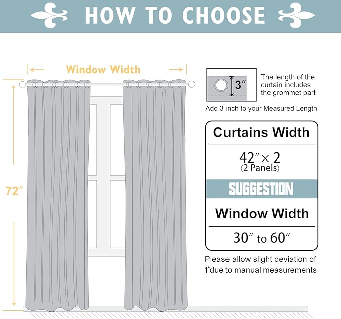 ChrisDowa 100% Blackout Curtains 72 inch Long for Bedroom with Black Liner, 2 Thick Layers Total Blackout Thermal Insulated Grommet Window Curtains 2 Panels Set (Burgundy, 42 x 72 Inch)