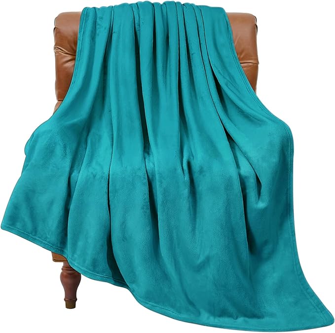 BEDELITE Throw Blanket for Couch and Bed - 300GSM Luxury Plush Cozy Fleece Blanket 50x60 Inches Bluebird, Soft Lightweight Blanket for Travel Camping