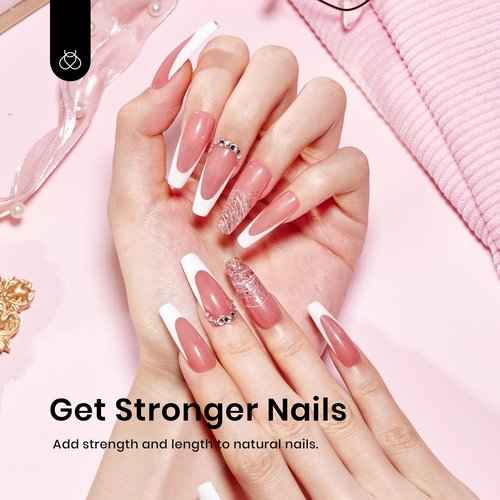 Beetles Gel Nail Polish Set, 119 PCS 100 Colors with Beetles Builder Gel for Nails 6 Colors 7 in 1 Strengthener Gel Builder for Nails