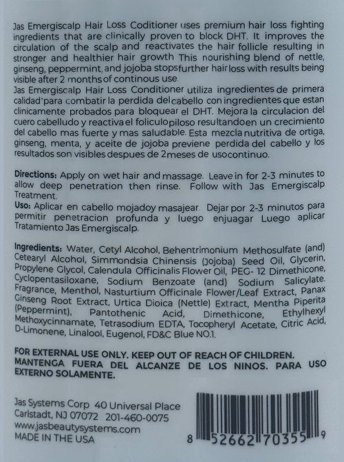 JAS Emergiscalp Hair Loss Prevention All in 1 Combo (Shampoo+Conditoner+Dropper)