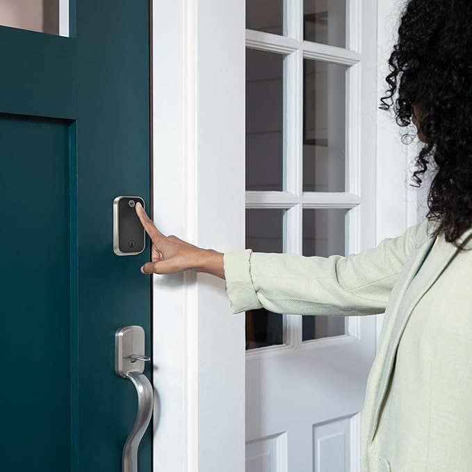 Yale Assure Lock 2 Touch Deadbolt, Satin Nickel Smart Keyless Entry Door Lock with Wi-Fi Connected Touch Keypad and Fingerprint Scanner, YRD450-F-WF1-619