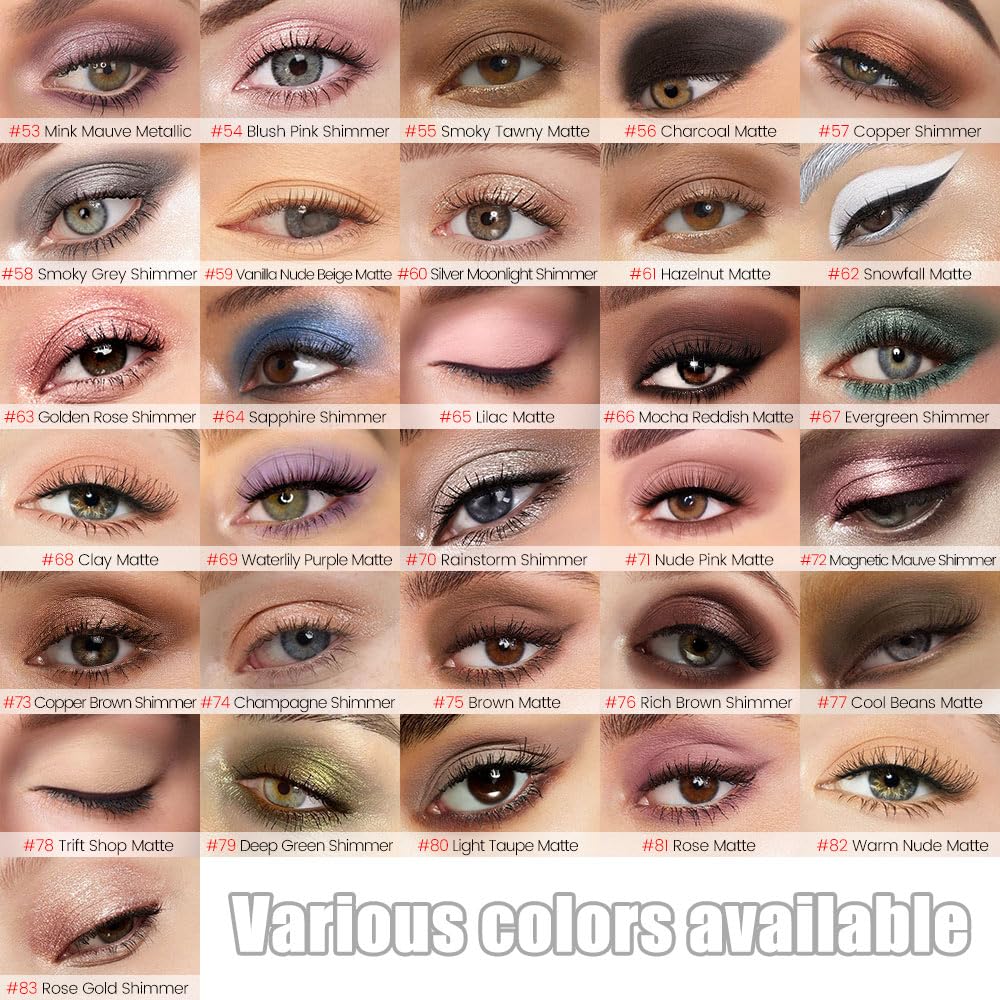 Kaely Cream Eye Shadow Sticks, Warm Nude Matte Eyeliner Pencil Eyeshadow Palette Makeup, Eye Highlighter Brightener Stick for Older Women Waterproof Pigmented, sombras para ojos, New-82