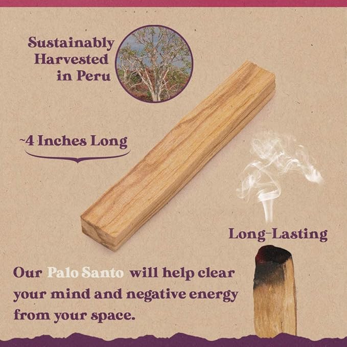 Purple Canyon Affirmation Meditation Kit with White Sage Smudge Kit and Affirmation Cards for Mindfulness and Stress Relief