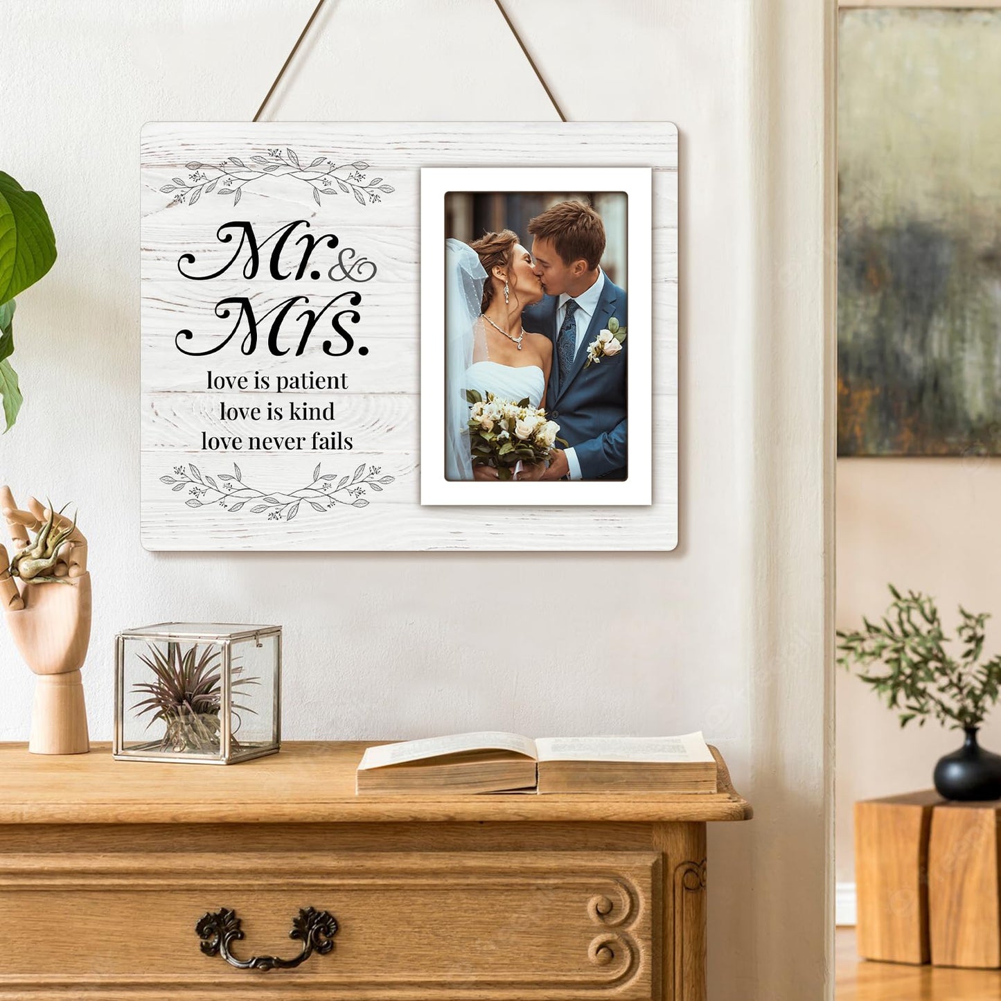 Wedding Gifts for Couple 2025, Mr & Mrs Wedding Picture Frame 8x10, Best Marriage Gifts for Newlyweds, Bridal Shower Gift for Bride, Couple Picture Frame