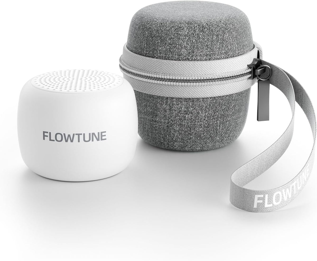 Flowtune Portable Sound Machine with Travel Case, 18 Soothing Sleep Sounds, Memory Function, 6H Timer Gift