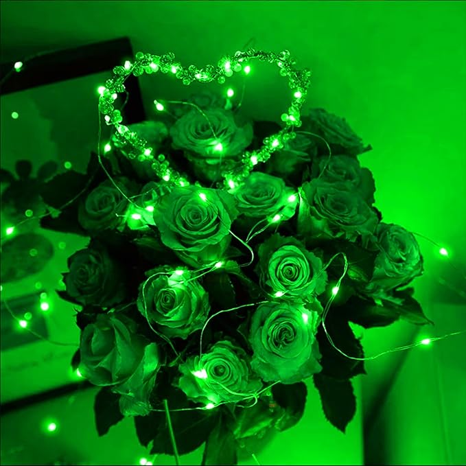 20 Pack Multi Color Led Fairy Lights Battery Operated String Lights Waterproof Silver Wire 7 Feet 20 Led Firefly Starry Moon Lights for DIY Wedding Party Bedroom Patio Christmas Mason Jar Easter Decor