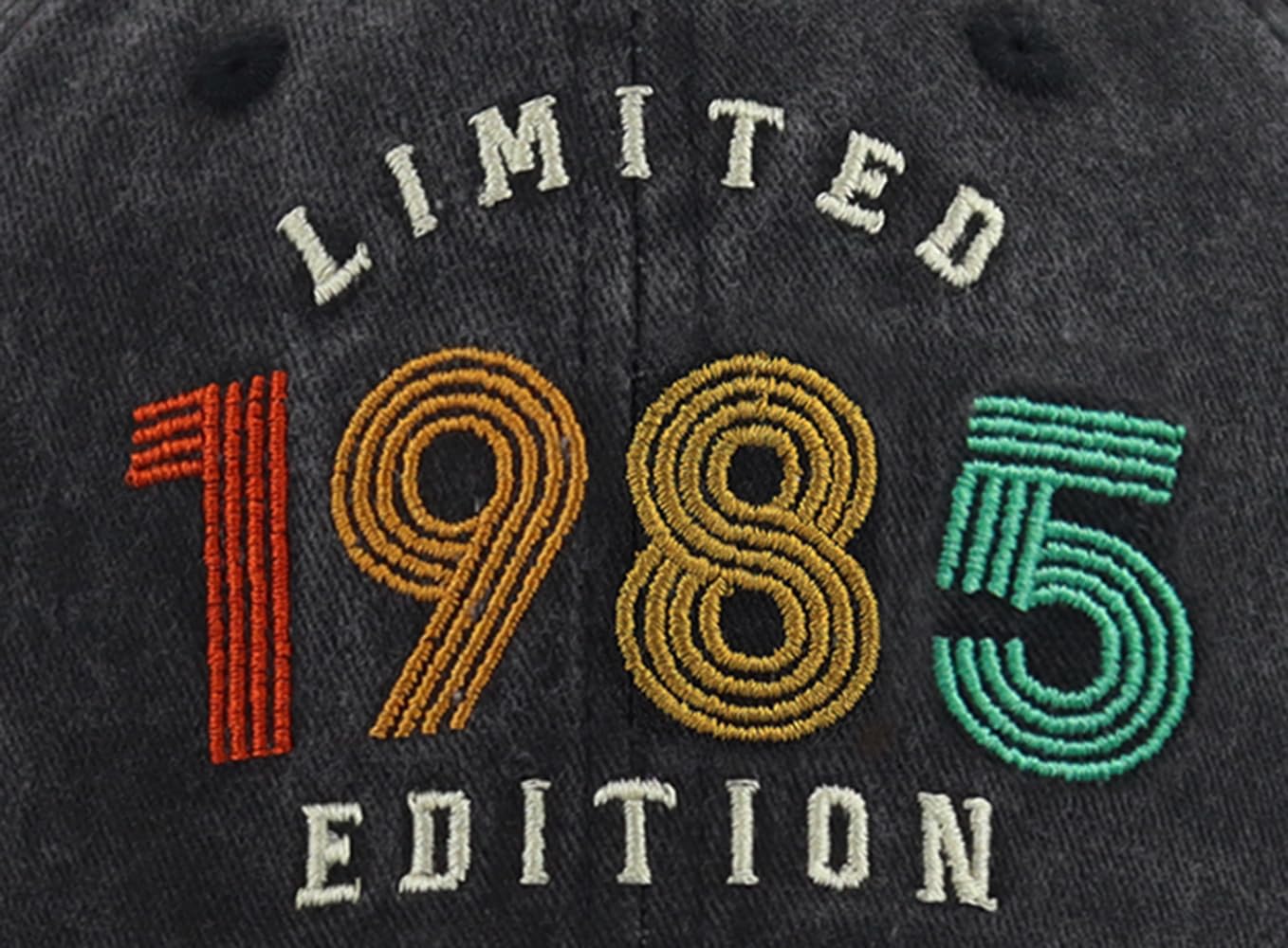 KKMKSHHG 40 Year Old Birthday Gifts for Women, 40th Birthday Decorations for Men, Limited 1985 Edition Baseball Cap, 40th Birthday Gifts for Dad Mom Wife Son Black