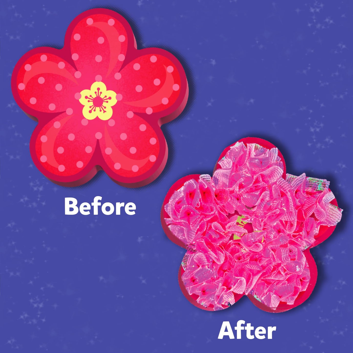 Skillmatics Poke-in Art - Flower Bouquet, Mess-Free Creative Activity, DIY Wood Craft Kits, Gifts for Girls & Boys Ages 4, 5, 6, 7, 8, 9