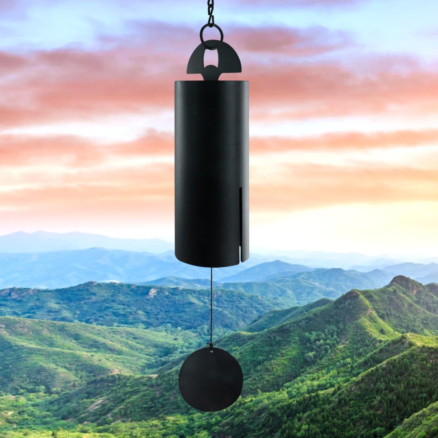 ASTARIN Wind Chimes for Outside Deep Tone Heroic Windbell Deep Resonance Serenity Bell Outdoor Decor for Patio,Yard,Porch,Garden(Matte Black)