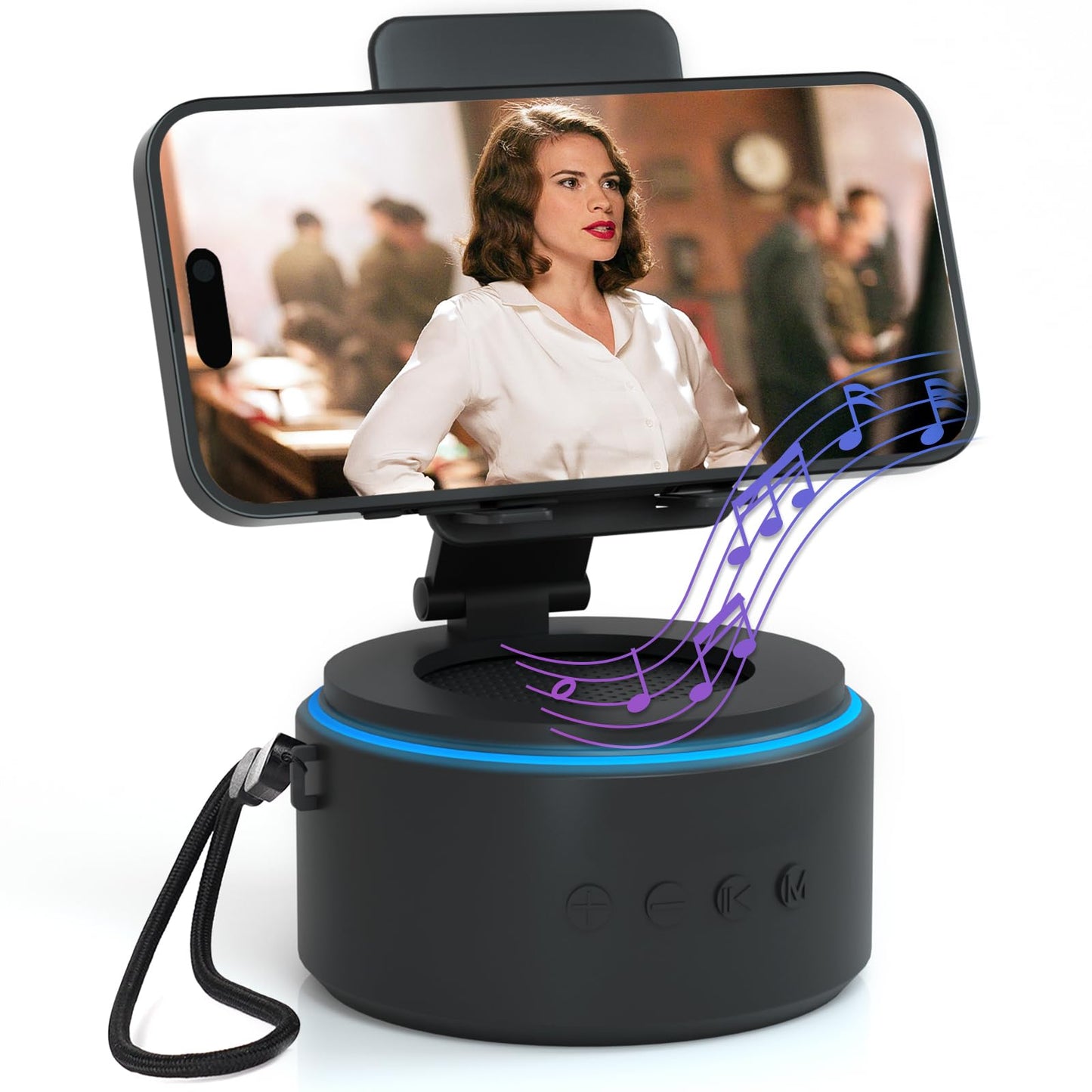 Gifts for Men Dad Him Husband Christmas - Bluetooth Speaker with Phone Stand - Anniversary Birthday Gift for Teen Boy Boyfriend Women, Mens Stocking Stuffers - Ideal for Home/Kitchens/Outdoor/Desk