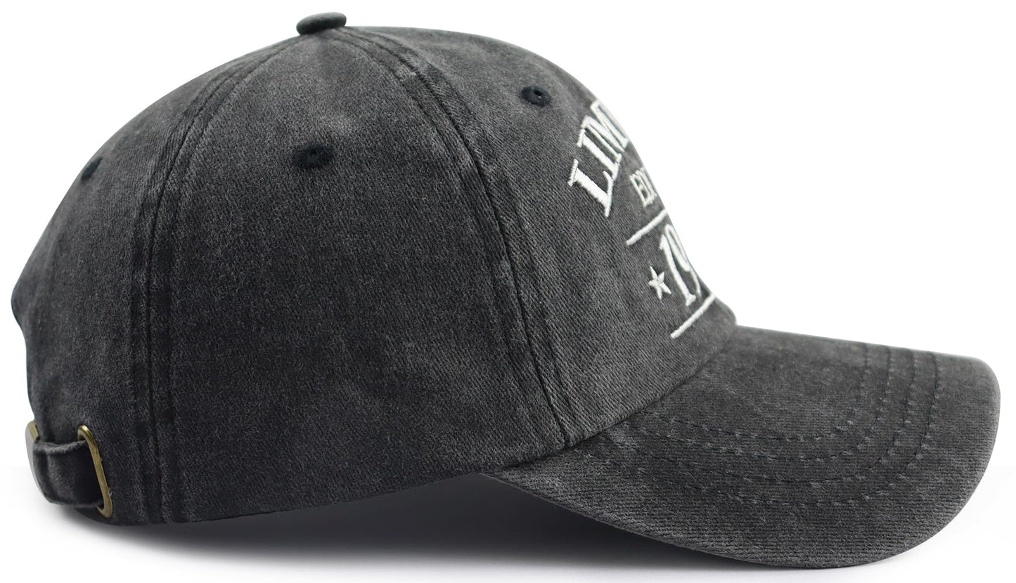62th Birthday Gifts for Men Women, 62th Birthday Decorations Hats, Limited Edition 1963 62 Year Old Baseball Cap, Retirement Gifts for Grandpa Grandma Black