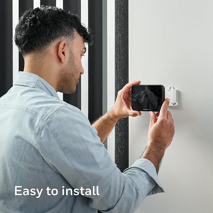 Honeywell Home X8S Smart Thermostat with Room Sensor, Video Doorbell Compatibility, IAQ Control, and Customizable Touchscreen Display, Black
