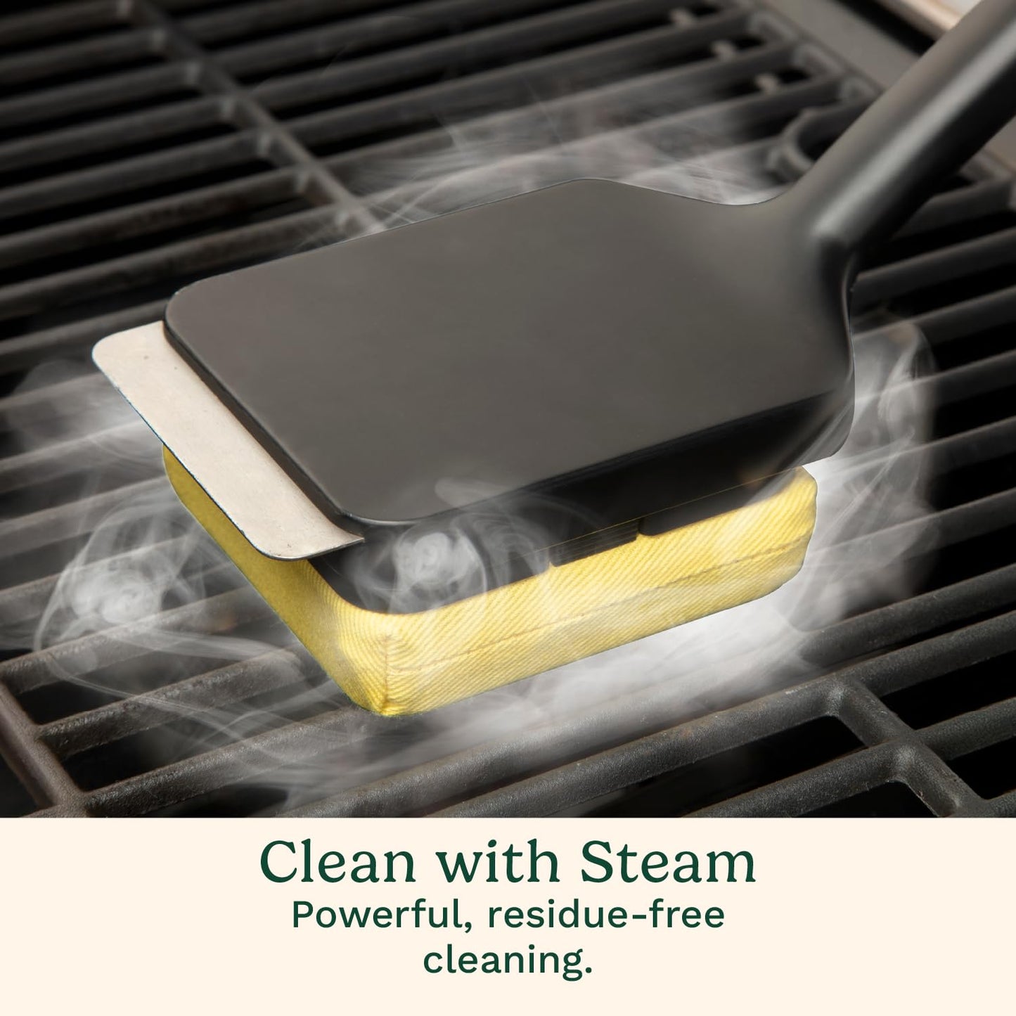 Cuisinart Grill Renew Steam Cleaner Brush, Bristle Free Cleaning Brush for All Grills, Perfect Worry-Free Grill Brush Accessories for BBQ, Clean Cast Iron Grates, Stainless Steel, Porcelain