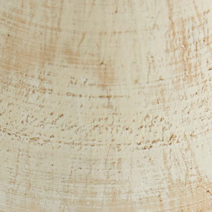Deco 79 Wood Solid Candle Holder, Set of 3 12", 9", 7"H, Cream