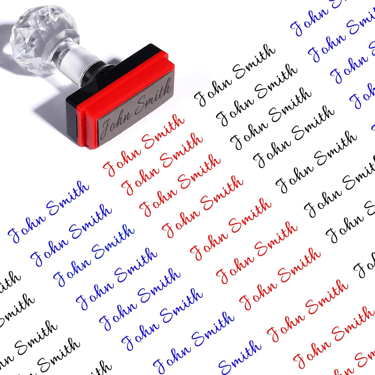 Signature Stamp Self-Inking Name Stamps Personalized with Clear, Consistent Impressions Multiple Font Choices
