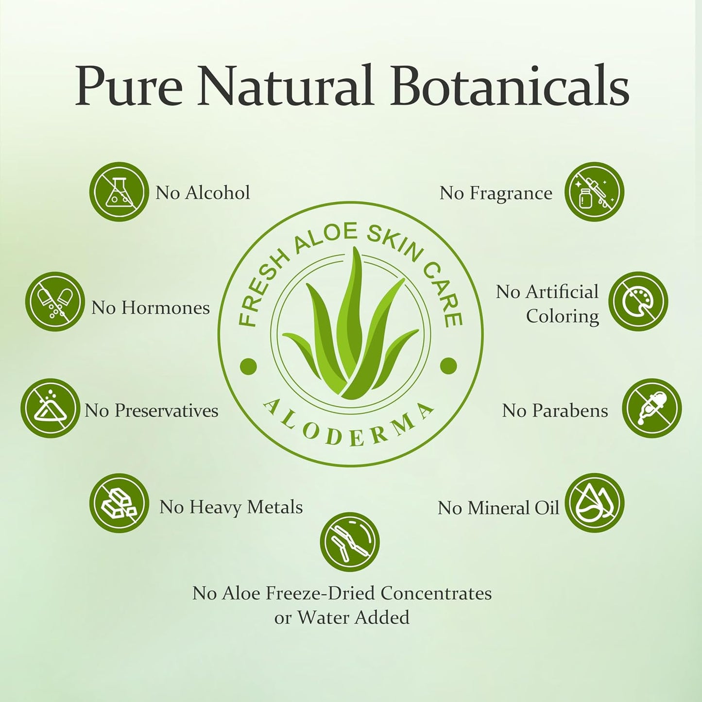 Aloderma Organic Aloe Vera Gel for Face Made within 12 Hours of Harvest, 96% Pure Aloe Vera Gel for Skin, Scalp, & Hair, Soothing Aloe Face Moisturizer, Multipurpose, Hydrating Aloe Gel, 7oz, 3-Pack