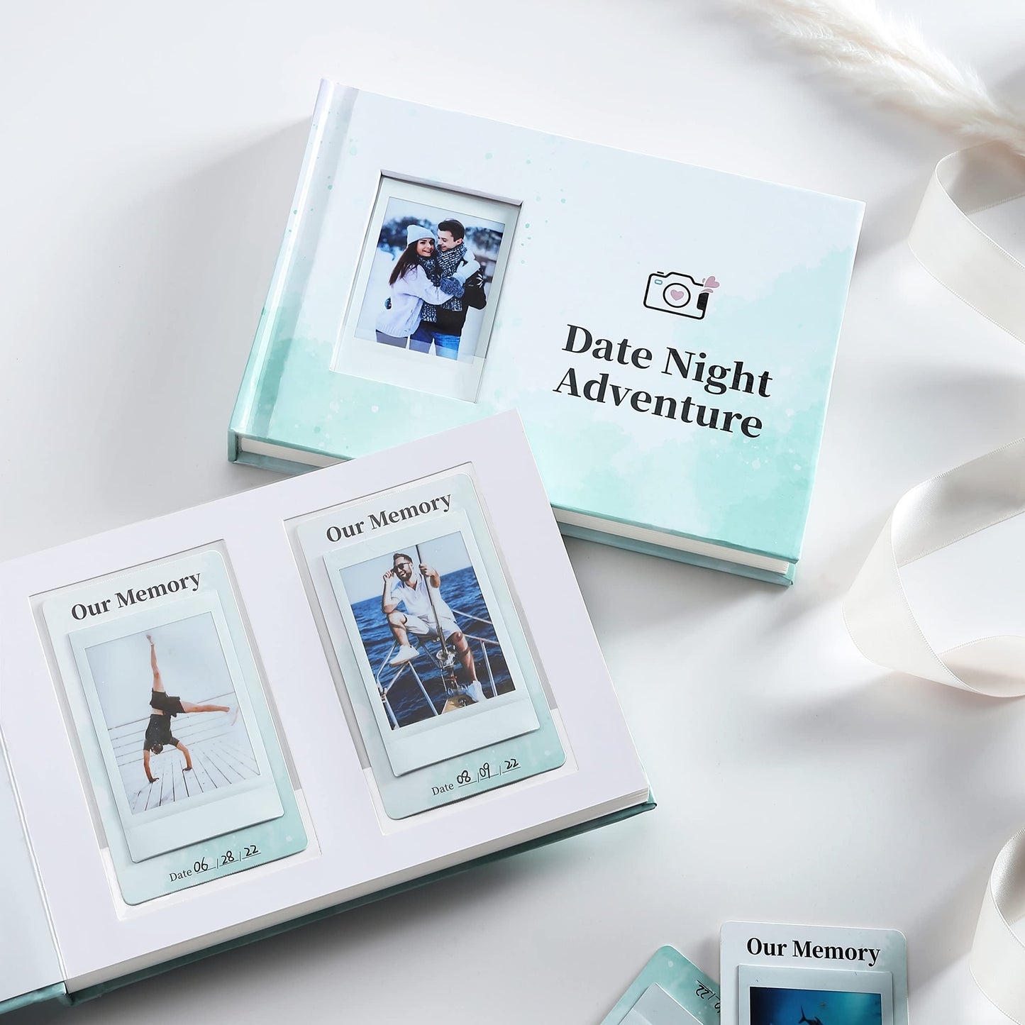 40 Date Ideas for Couples, Unique Scratch Off Date Night Games with Adventure Keepsake Album Book,Romantic Couple Gifts for Him Boyfriend Anniversaries, Newlywed Wedding Gifts for Bride Wife Husband