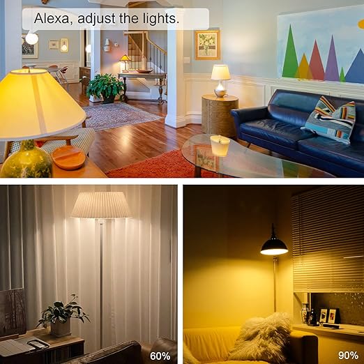 New One 2 Pack 2.4G WiFi Dimmable Smart Plug, Smart Outlet, Dimmer Plug, Alexa, Google Assistant, No Hub Required