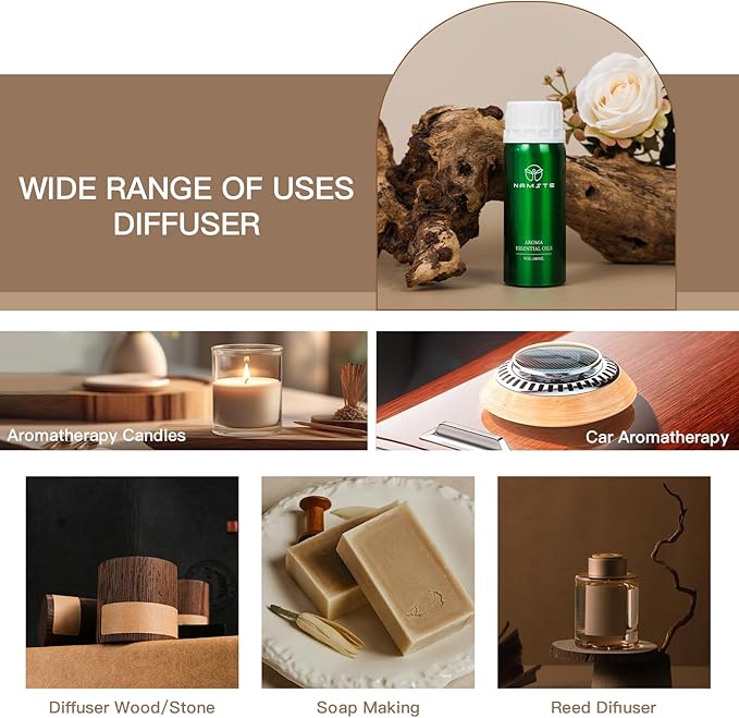 Essential Oil Diffuser HVAC Scent Machine, Waterless Diffusers Long Lasting Aroma 800ML Smart WiFi & APP & Touch Screen Control