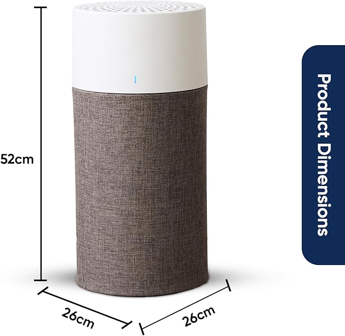 BLUEAIR Bedroom Air Purifier, Air Cleaner Dust Pet Dander Smoke Mold Pollen Bacteria Virus Allergen, Odor Removal, for Home Office Kitchen, Washable Pre Filter, HEPASilent, Medium Room, Blue 311 Auto