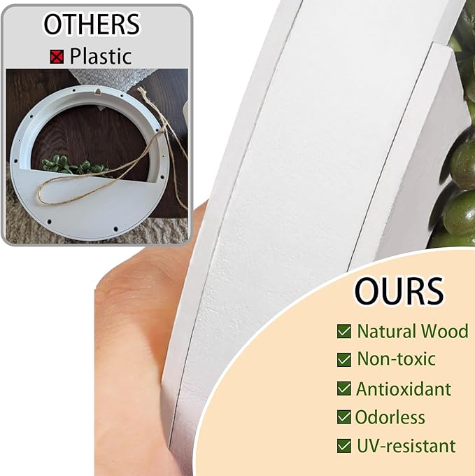 Floweroyal 2pcs Artificial Succulents Hanging Plants 12.2'' Fake String of Pearls in Pot with 8.3'' Lanyard for Indoor Outdoor Wall Decor.