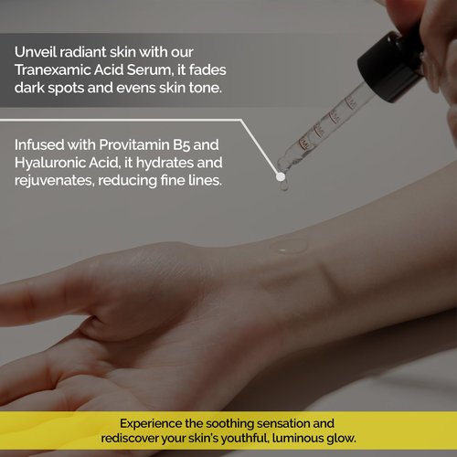 BAO Laboratory 3% Tranexamic Acid Serum with Provitamin B5/Hyaluronic Acid – Soothing Hydrating & Radiant Skin Formula - 30ml