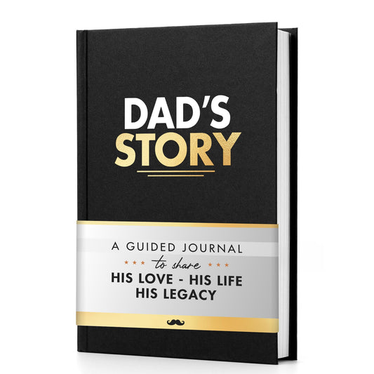 Dad's Story: Gifts for Dad – Guided Journal for Fathers to Share Their Life & Love, Memory Keepsake Book for Dad from Daughter or Son, Father’s Day, Birthday, Christmas & Retirement Presents for Dad