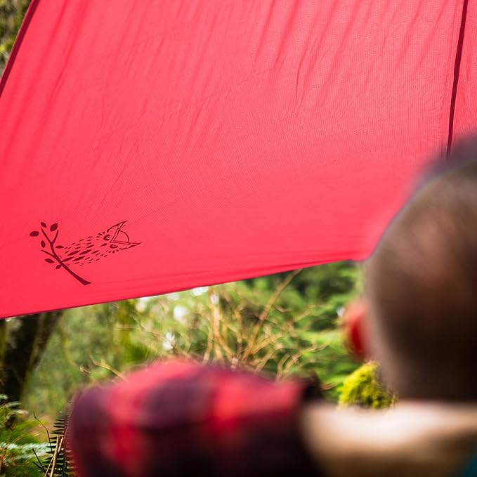 Wise Owl Outfitters Hammock Tarp, Hammock Tent - Rain Tarp for Camping Hammock - Camping Gear Must Haves w/Easy Set Up Including Tent Stakes and Carry Bag