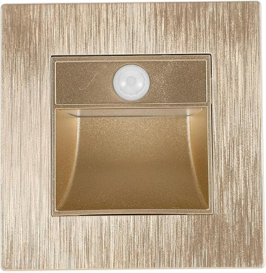 Luxshiny Recessed Led Step Light Motion Glow Indoor Stair Deck Illumination Stylish Embedded -Friendly for Navigation Bedrooms Hallways