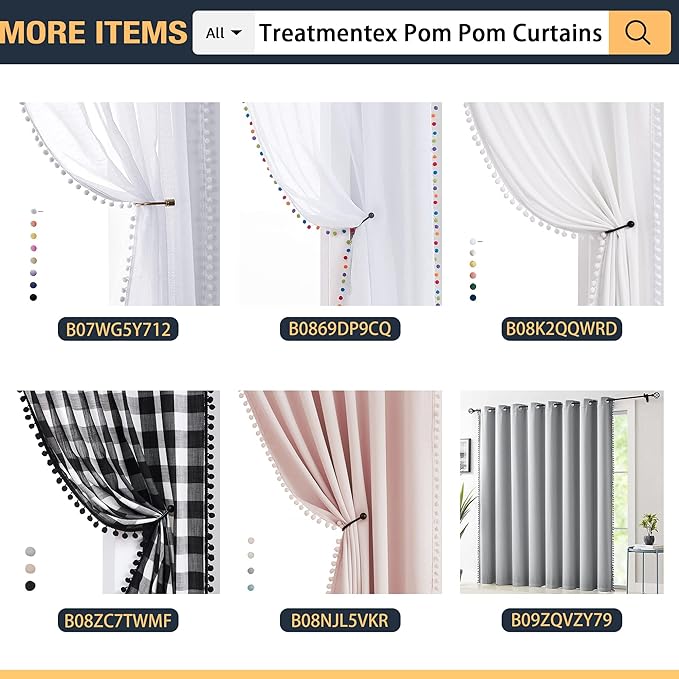 Treatmentex Grey Linen Textured Sheer Curtains Drapes for Bedroom Living Room Office Window Curtain Set 2 Pack Extral Long 108 inches Length Rod Pocket