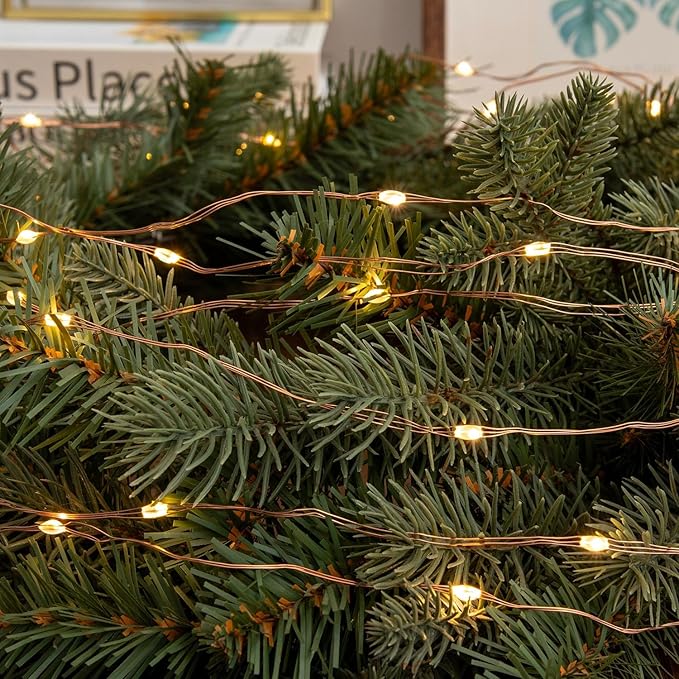 328FT Long Warm White Plug in Fairy Lights 1000 LED Waterproof Copper Wire String Lights with Remote for Christmas Tree Bedroom Porch Patio Garden Wedding Party