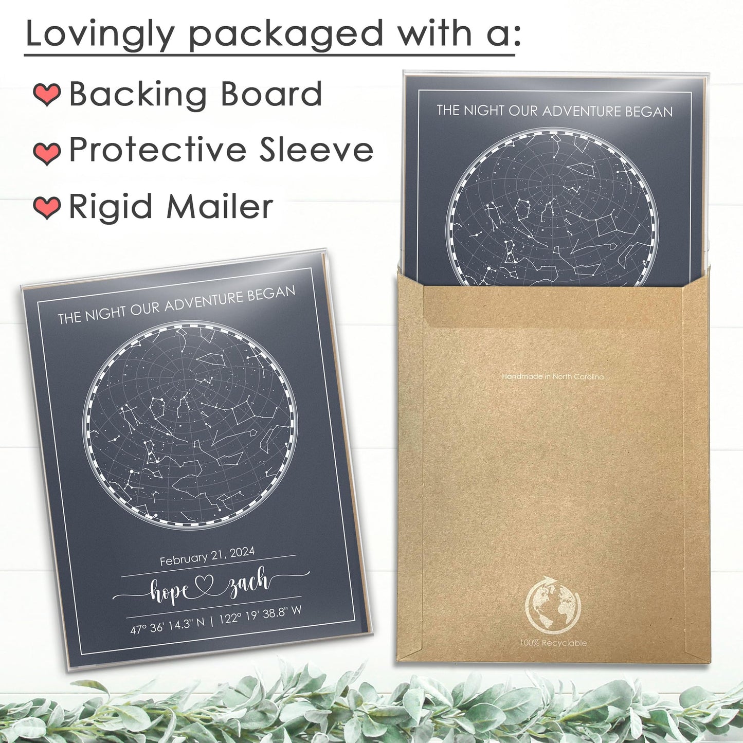 Custom Star Map for Specific Date Art Print | Personalized Star Map | Night Sky Constellation | Anniversary Gifts for Men | Unique Gift for Father's Day, Weddings, Girlfriends, Boyfriends