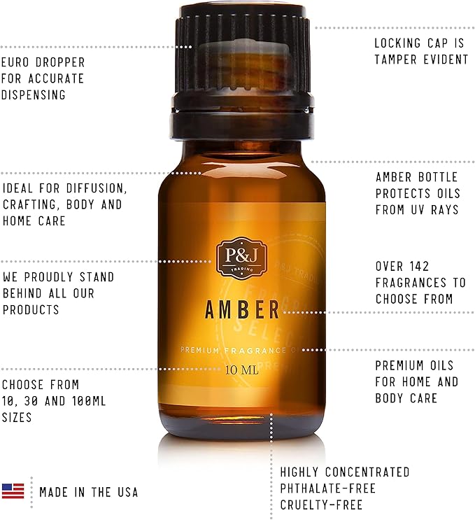 P&J Fragrance Oil | Bay Rum Oil 100ml - Candle for Candle Making, Freshie Scents, Soap Making Supplies, Diffuser Oil Scents