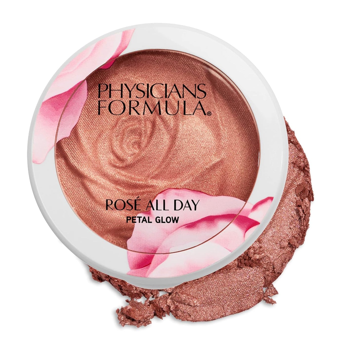 Physicians Formula RosÃ© All Day Highlighter Blush Face Powder, Blush Petal Glow, Shimmering Rose, Dermatologist Tested, Clinicially Tested