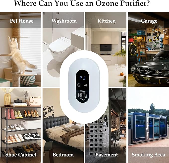 Portable Air Purifier for Home & Office, Mini Ionizer for Bathroom, Bedroom, Kitchen – Compact, Quiet, Filter-Free