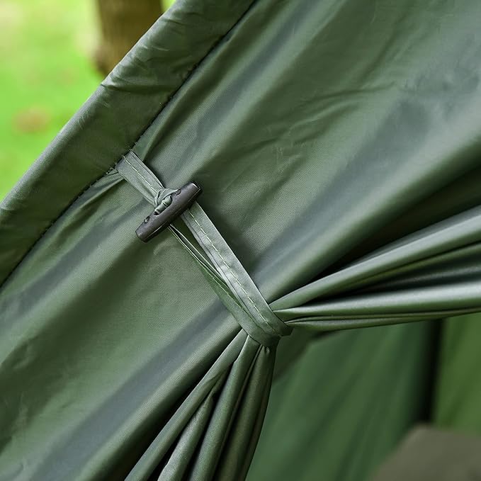 Outsunny Multifunctional Folding Camping Cots for Adults, Elevated Tent with Sleeping Bag, Thick Air Mattress Pad, Portable Single Sleeping Cot Camping Bed