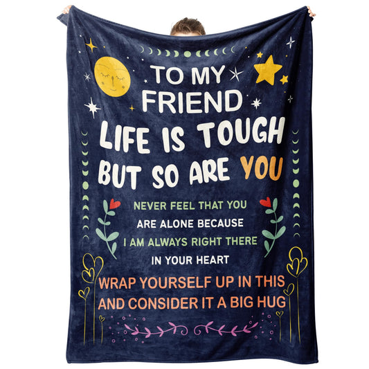 Niyewsor Best Friend Birthday Gifts for Women, Friendship Gifts for Women, Soul Sister, BBF, Bestie, Gift for Friends Female, to My Friend Blanket, 60"x50"